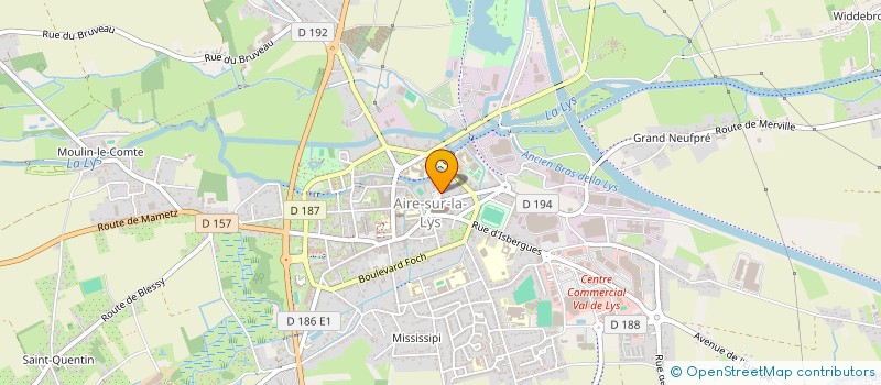 localisation de l'entreprise PAROISSE NOTRE DAME PANETIERE à AIRE-SUR-LA-LYS