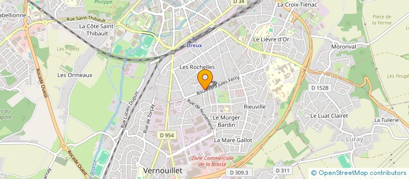 localisation de l'entreprise PAROISSE NOTRE DAME ROCHELLES à DREUX