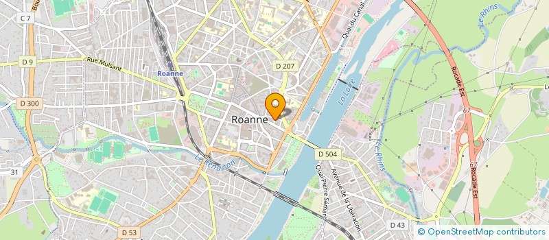 localisation de l'entreprise PAROISSE NOTRE DAME VICTOIRES  ROANNE