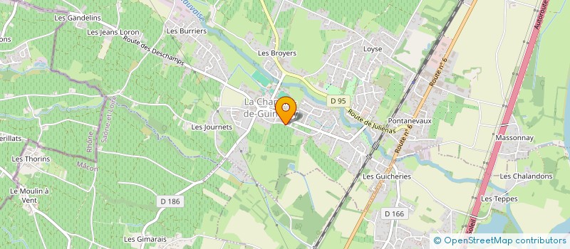 localisation de l'entreprise PAROISSE NOTRE DAME VIGNES SUD MACON à LA CHAPELLE-DE-GUINCHAY