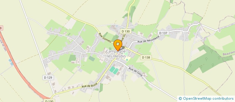 localisation de l'entreprise PAROISSE NOUVELLE NOTRE DAME DES CAMPAGNES  CAMPAGNE-LES-HESDIN