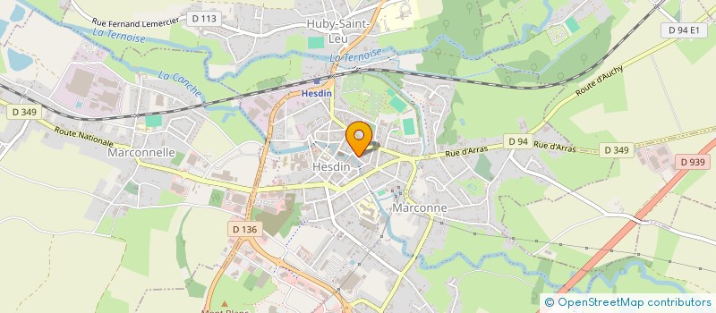 localisation de l'entreprise PAROISSE NOUVELLE NOTRE DAME EN HESDINOIS  HESDIN