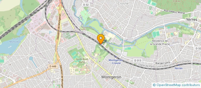 localisation de l'entreprise PAROISSE ORTHODOXE SAINT SERAPHIN DE SAROV A MONTGERON  MONTGERON