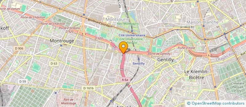 localisation de l'entreprise PAROISSE PORTUGAISE DE PARIS à GENTILLY