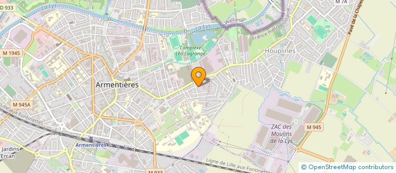 localisation de l'entreprise PAROISSE SACRE COEUR  ARMENTIERES