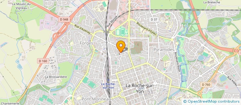 localisation de l'entreprise PAROISSE SACRE COEUR DE LA ROCHE SUR YON EN PAYS YONNAIS à LA ROCHE-SUR-YON