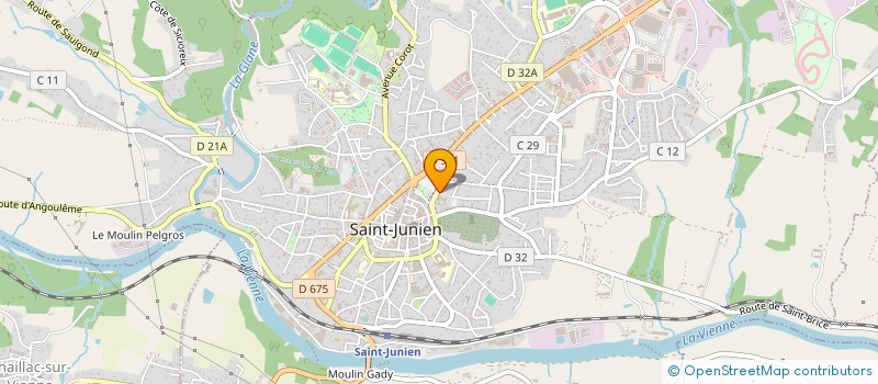 localisation de l'entreprise PAROISSE SAINT AMAND DE VIENNE ET GLANE  SAINT-JUNIEN