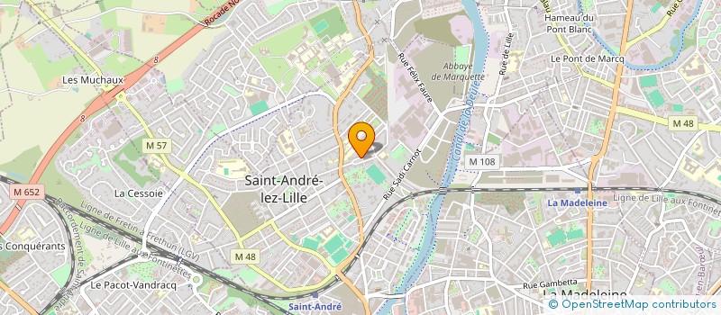 localisation de l'entreprise PAROISSE SAINT ANDRE  SAINT-ANDRE-LEZ-LILLE