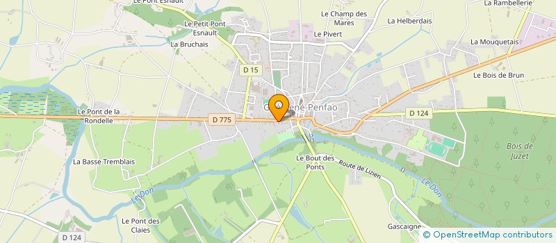 localisation de l'entreprise PAROISSE SAINT ANNE EN GUEMENE PLESSE  GUEMENE-PENFAO