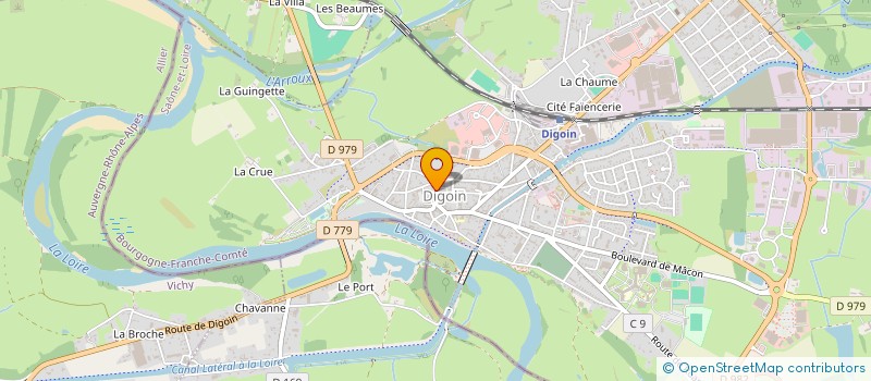 localisation de l'entreprise PAROISSE SAINT ANTOINE EN VAL DE LOIRE  DIGOIN