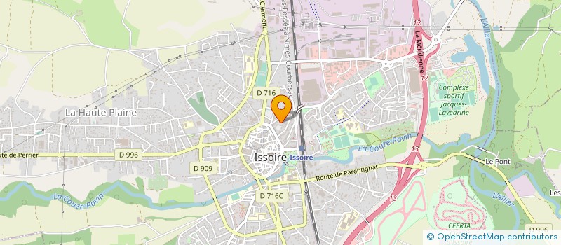 localisation de l'entreprise PAROISSE SAINT AUSTREMOINE  ISSOIRE