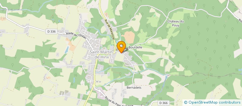 localisation de l'entreprise PAROISSE SAINT BENOIT DE GOSSE  SAINT-MARTIN-DE-HINX