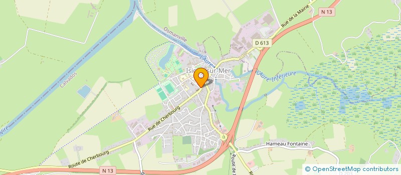 localisation de l'entreprise PAROISSE SAINT BENOIT DE L AURE  ISIGNY-SUR-MER