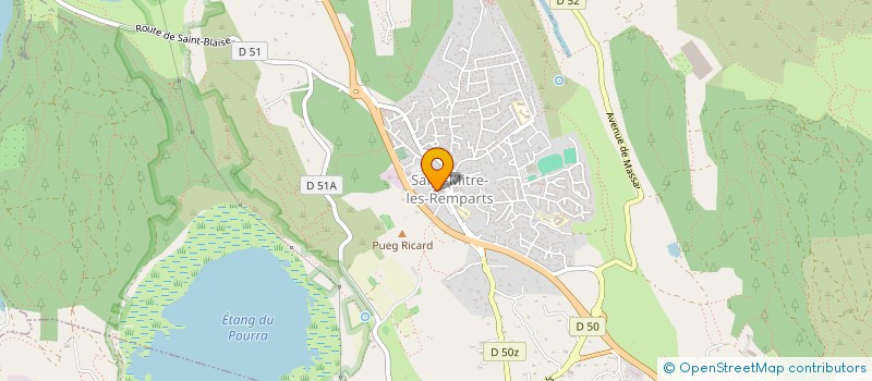 localisation de l'entreprise PAROISSE SAINT BLAISE  SAINT-MITRE-LES-REMPARTS