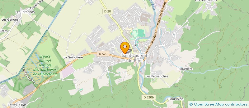 localisation de l'entreprise PAROISSE SAINT BRUNO DE CHARTREUSE  SAINT-LAURENT-DU-PONT