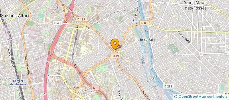 localisation de l'entreprise PAROISSE SAINT CHRISTOPHE  CRETEIL