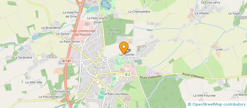 localisation de l'entreprise PAROISSE SAINT CLAIR EN PAYS NOZEEN  NOZAY