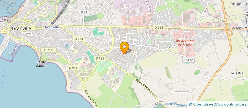 localisation de l'entreprise PAROISSE SAINT CLEMENT  GRANVILLE