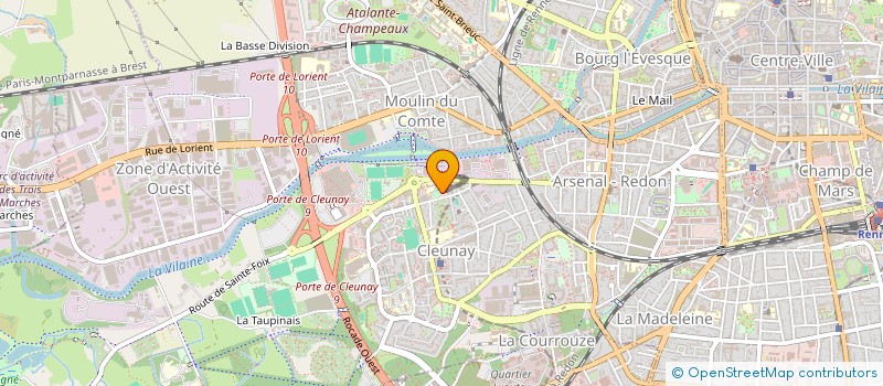 localisation de l'entreprise PAROISSE SAINT CLEMENT DE RENNES  RENNES