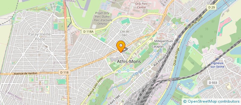 localisation de l'entreprise PAROISSE SAINT DENIS à ATHIS-MONS