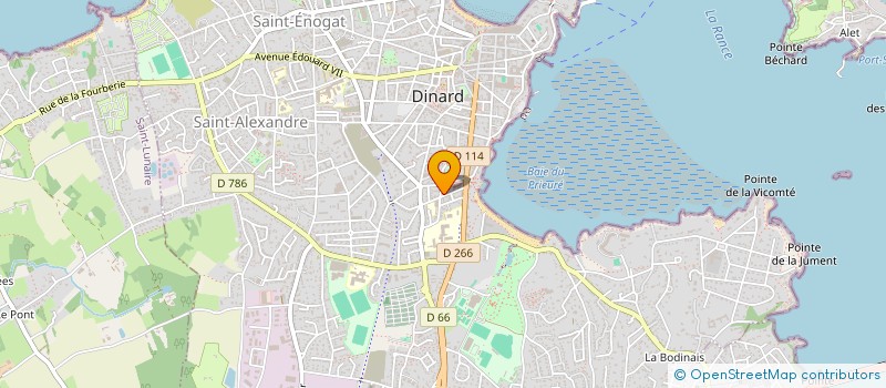 localisation de l'entreprise PAROISSE SAINT ENOGAT DE LA RANCE  DINARD