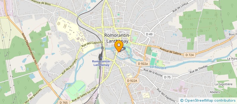 localisation de l'entreprise PAROISSE SAINT ETIENNE  ROMORANTIN-LANTHENAY