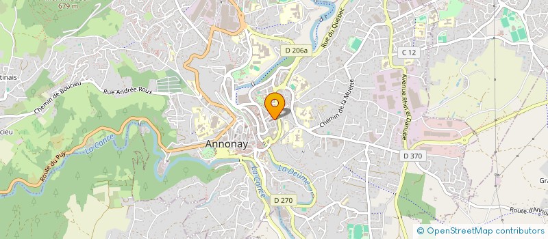 localisation de l'entreprise PAROISSE SAINT FRANCOIS  ANNONAY