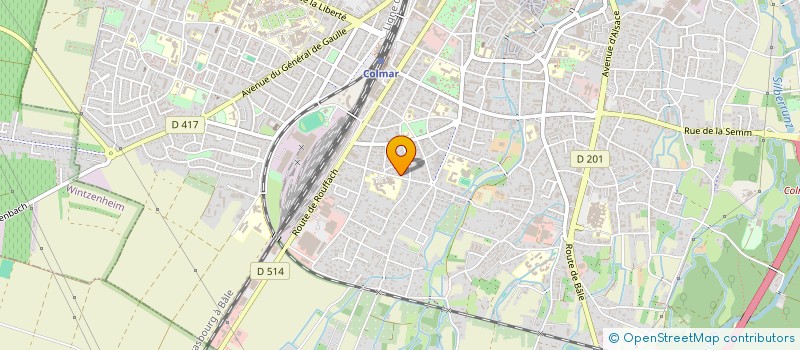 localisation de l'entreprise PAROISSE SAINT FRANCOIS D'ASSISE  COLMAR