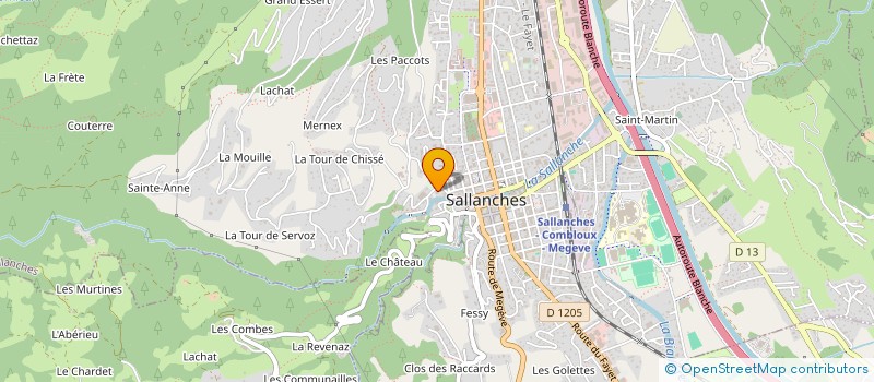 localisation de l'entreprise PAROISSE SAINT FRANCOIS D'ASSISE EN VALLEE VERTE à SALLANCHES