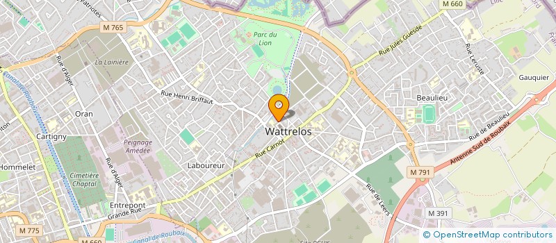 localisation de l'entreprise PAROISSE SAINT FRANCOIS DE WATTRELOS à WATTRELOS