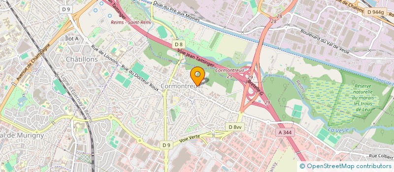 localisation de l'entreprise PAROISSE SAINT FRANCOIS XAVIER  CORMONTREUIL