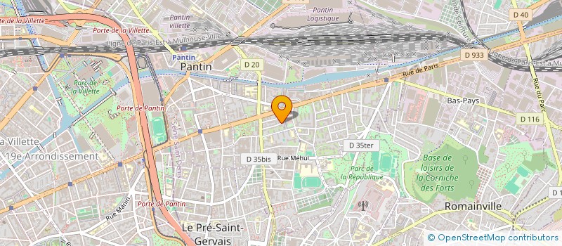 localisation de l'entreprise PAROISSE SAINT GERMAIN à PANTIN