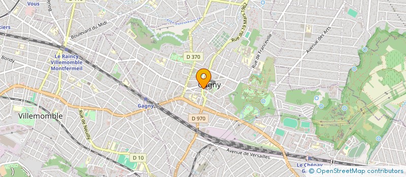 localisation de l'entreprise PAROISSE SAINT GERMAIN  GAGNY