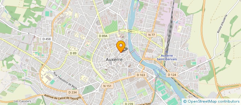 localisation de l'entreprise PAROISSE SAINT GERMAIN  AUXERRE