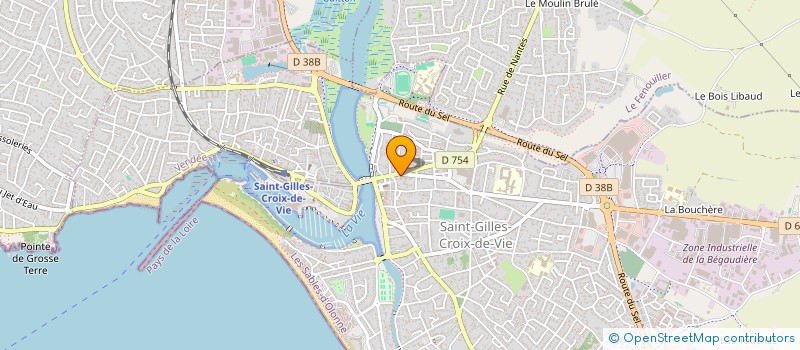 localisation de l'entreprise PAROISSE SAINT GILLES ET SAINT HILAIRE  SAINT-GILLES-CROIX-DE-VIE