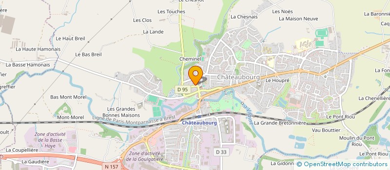 localisation de l'entreprise PAROISSE SAINT GOULVEN PRES LA PEINIERE  CHATEAUBOURG