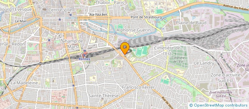 localisation de l'entreprise PAROISSE SAINT - HELIER DE RENNES  RENNES