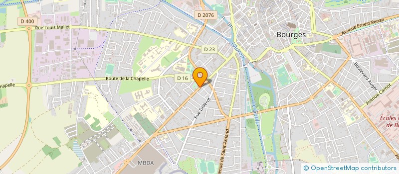 localisation de l'entreprise PAROISSE SAINT HENRI  BOURGES