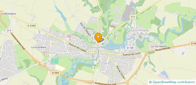 localisation de l'entreprise PAROISSE SAINT HENRI DORIE DE TALMONT  TALMONT-SAINT-HILAIRE