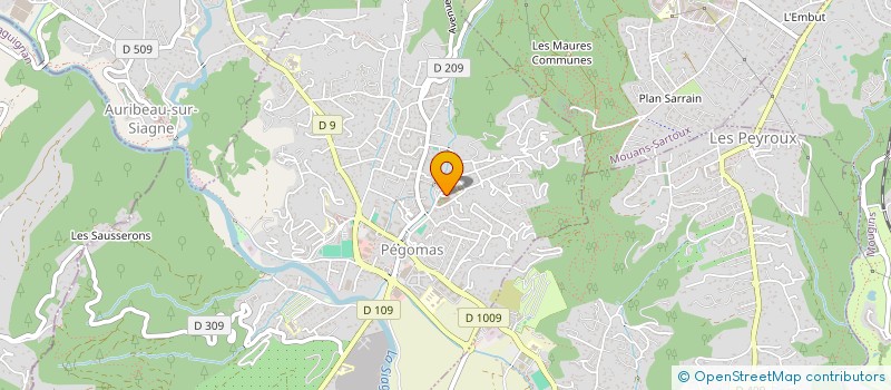 localisation de l'entreprise PAROISSE SAINT HILAIRE DE LERINS  PEGOMAS