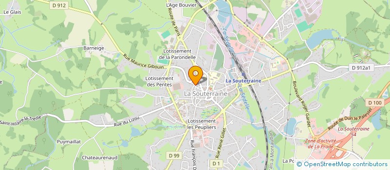 localisation de l'entreprise PAROISSE SAINT JACQUES  LA SOUTERRAINE