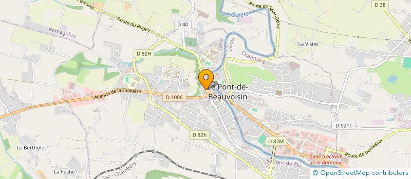 localisation de l'entreprise PAROISSE SAINT JACQUES DE LA MARCHE  LE PONT-DE-BEAUVOISIN