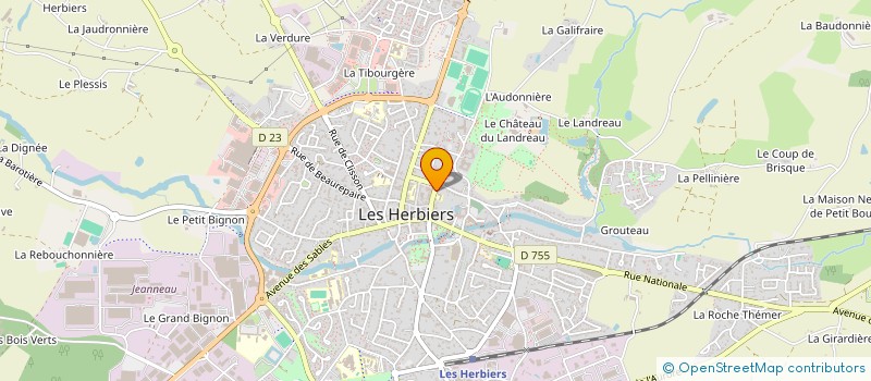 localisation de l'entreprise PAROISSE SAINT JEAN BAPTISTE DES HERBIERS  LES HERBIERS