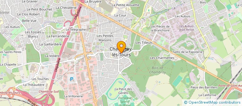 localisation de l'entreprise PAROISSE SAINT JEAN DE MONTJOYEUX  CHAMBRAY-LES-TOURS