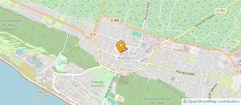 localisation de l'entreprise PAROISSE SAINT JEAN DE MONTS  SAINT-JEAN-DE-MONTS