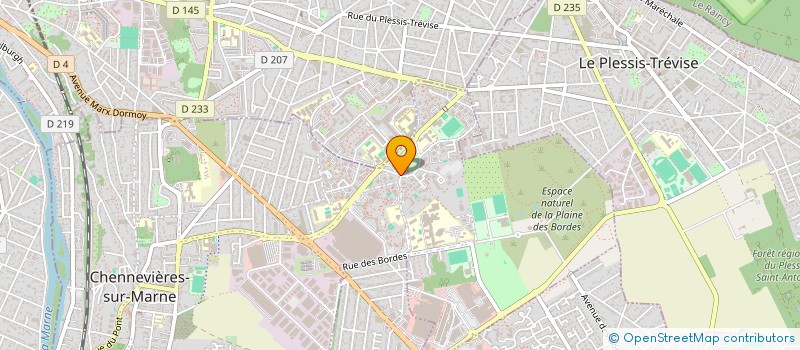 localisation de l'entreprise PAROISSE SAINT JEAN DU BOIS L'ABBE  CHENNEVIERES-SUR-MARNE