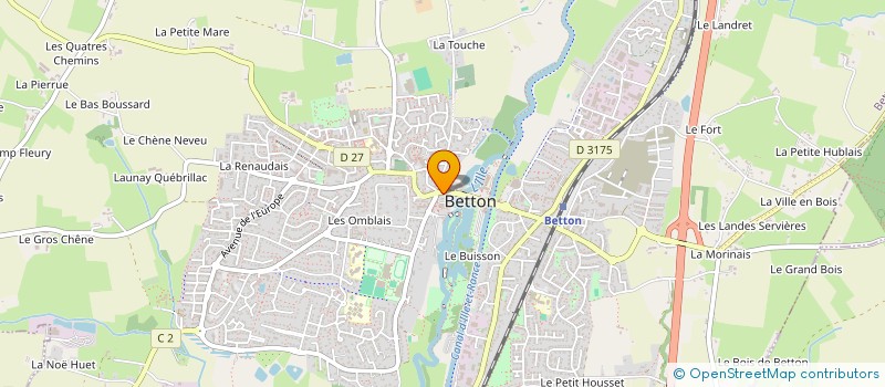 localisation de l'entreprise PAROISSE SAINT JEAN-PAUL II  BETTON