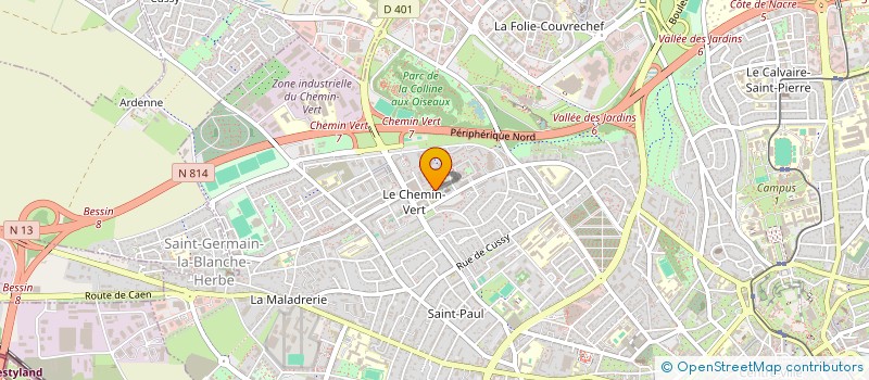 localisation de l'entreprise PAROISSE SAINT JOSEPH à CAEN