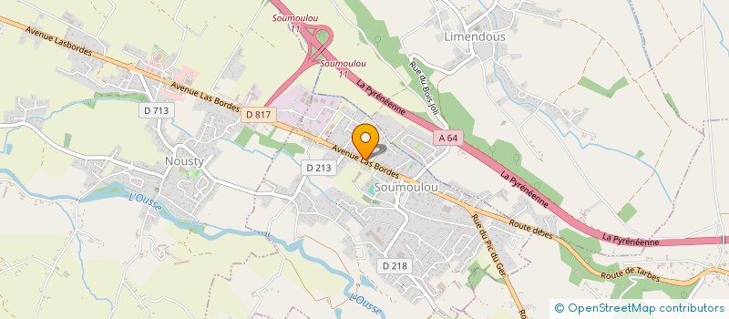 localisation de l'entreprise PAROISSE SAINT JOSEPH DE L'OUSSE  SOUMOULOU