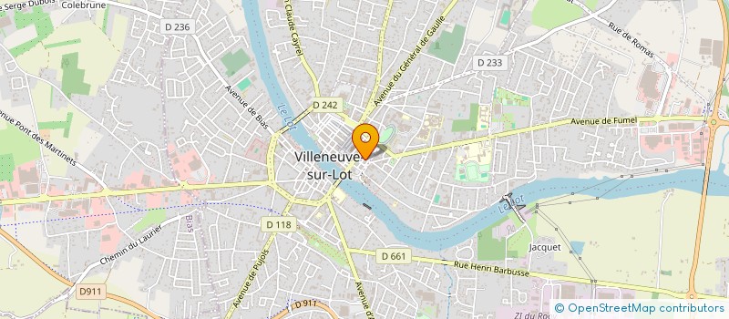 localisation de l'entreprise PAROISSE SAINT JOSEPH DE VILLENEUVE  VILLENEUVE-SUR-LOT